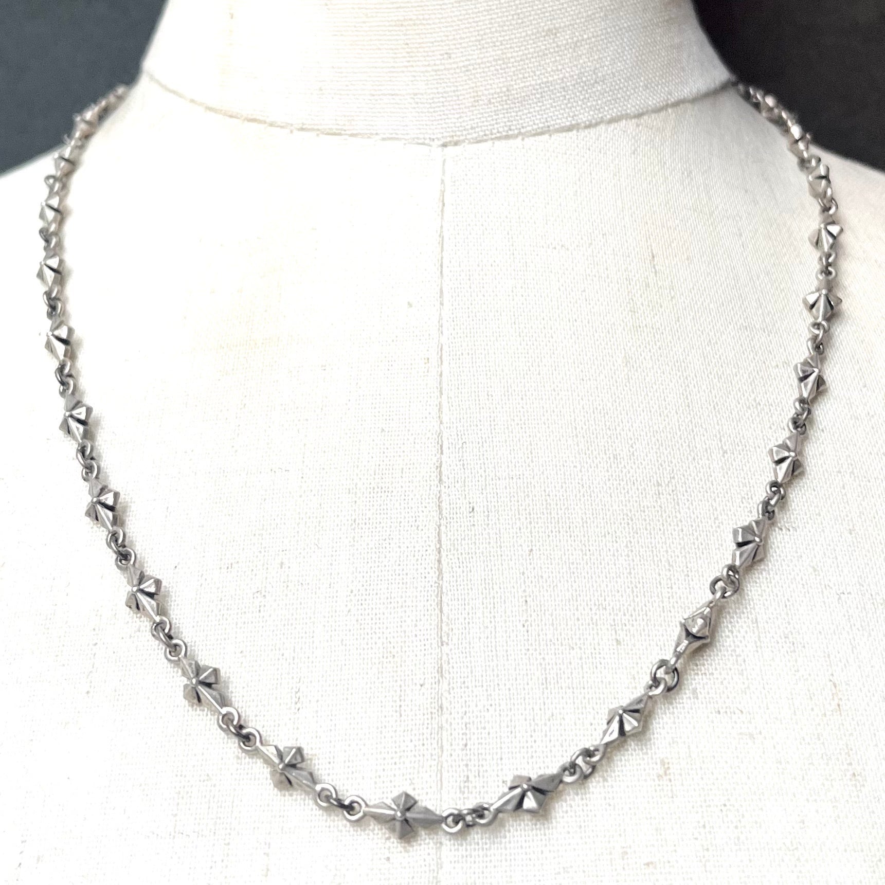 SILVER925 NAVAJO DESIGN CHAIN NECKLACE/シルバー/ネックレス