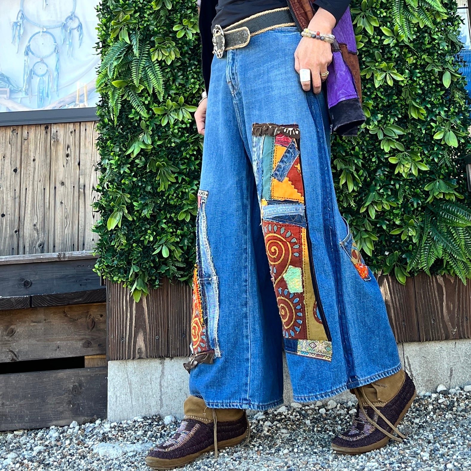 アジアンリメイクデニムパンツ | アジアン雑貨ルチュ