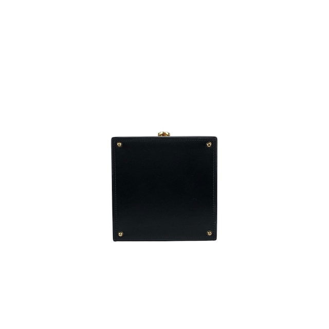 LOEWE ロエベ ハンドバッグ ブラック ロゴ フロントロック レザー ミニバッグ バニティバッグ vintage ヴィンテージ オールド ttbuhr