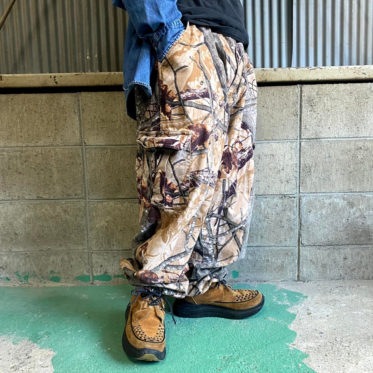 REALTREE リアルツリーハンティングカーゴパンツ 迷彩カモ 古着