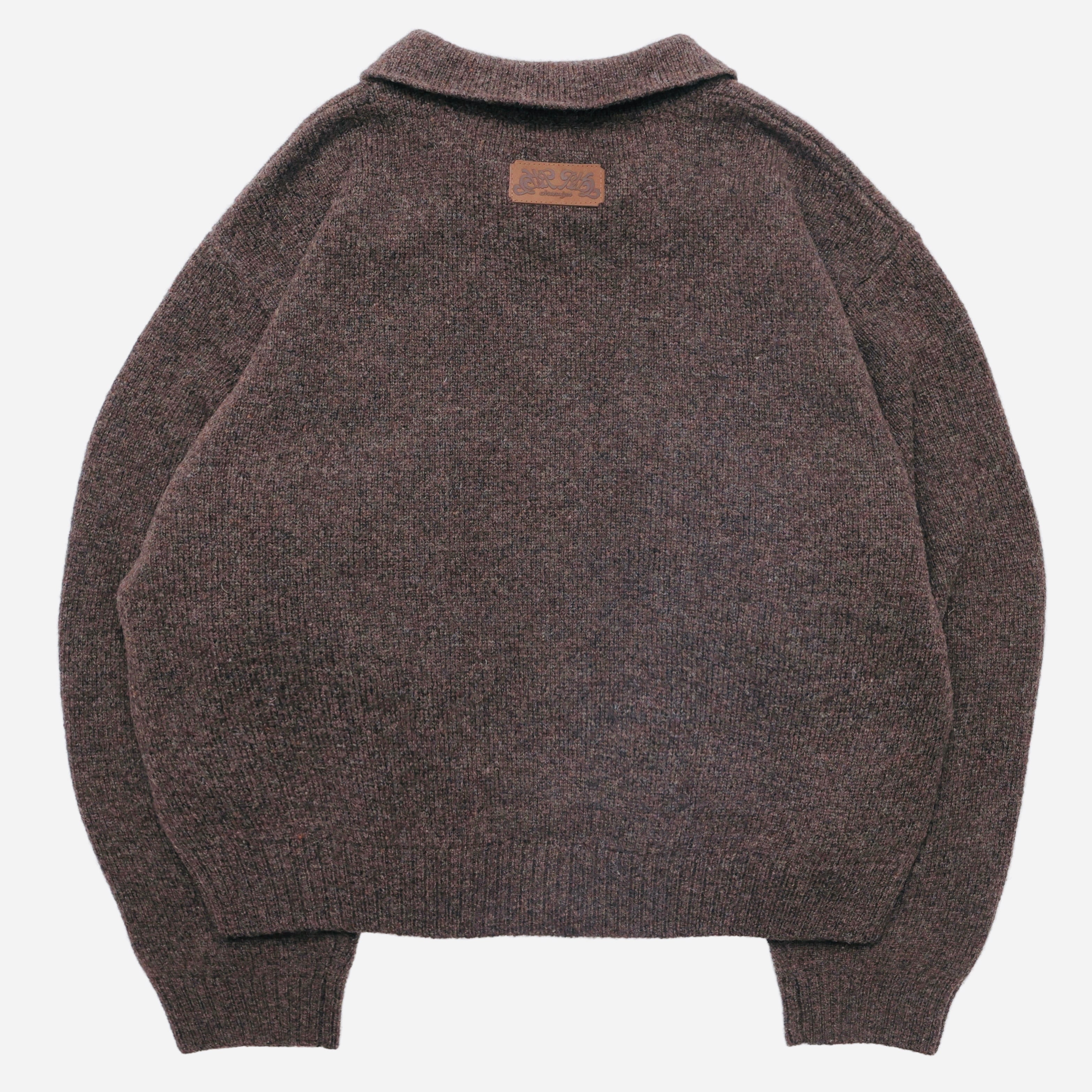 CHRONOIZM BROWN KNIT 【XXL】 KNIT JACKET <BROWN> | CHRONOIZM