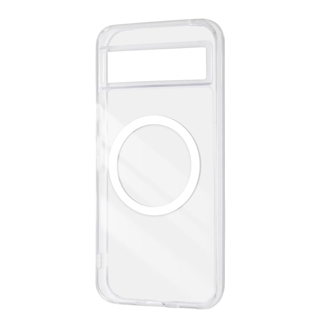 レイ・アウト Google Pixel 8a ケース クリアケース ワイヤレス充電 グーグルピクセル8a Pixel8a ソフト ハード マグネット スマホケース ハイブリッドケース MagSafe マグネット式アクセサリー対応 クリア RT-GP8AMG2/CM