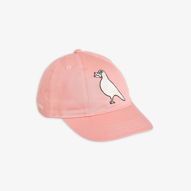 «sold out»«MINI RODINI» ミニロディーニ PIGEON EMBROIDERED CAP pink