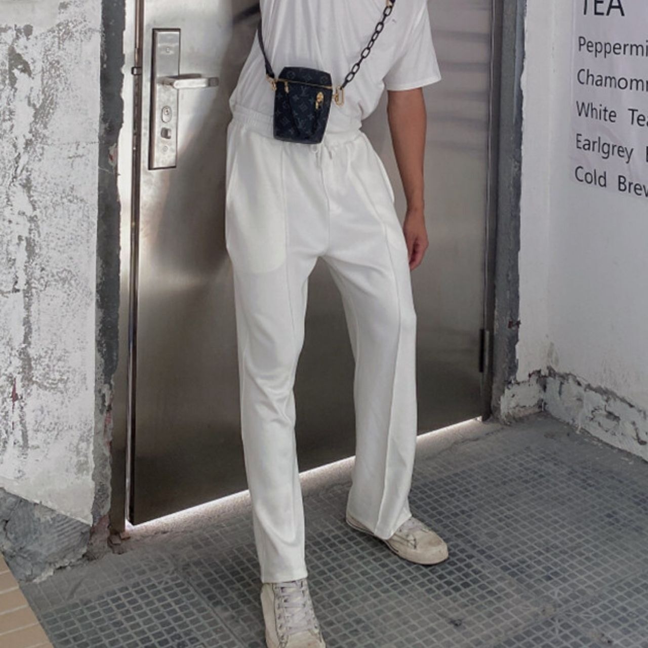 ルーズストレートセンタープレスパンツ　MT0530002