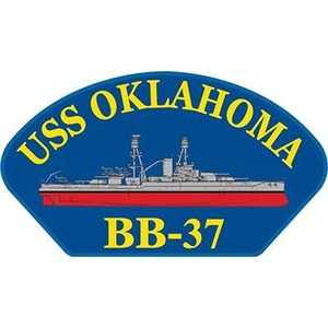 ネバダ級戦艦2番艦オクラホマ(アメリカ海軍) USS Oklahoma, BB-37 アイロンパッチ