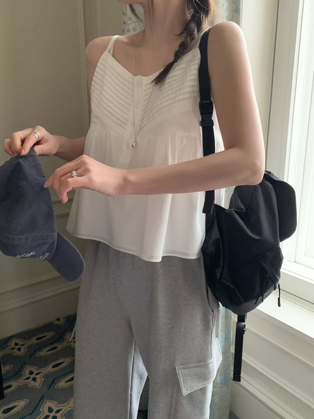 (予約) mellounge  / Mumu pintuck bustier 1color