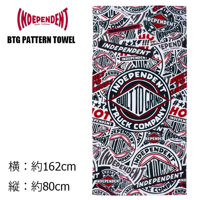 INDEPENDENT BTG PATTERN TOWEL 23FA インディペンデント ビーチタオル
