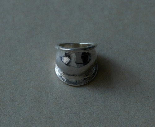 Pottery ring silver