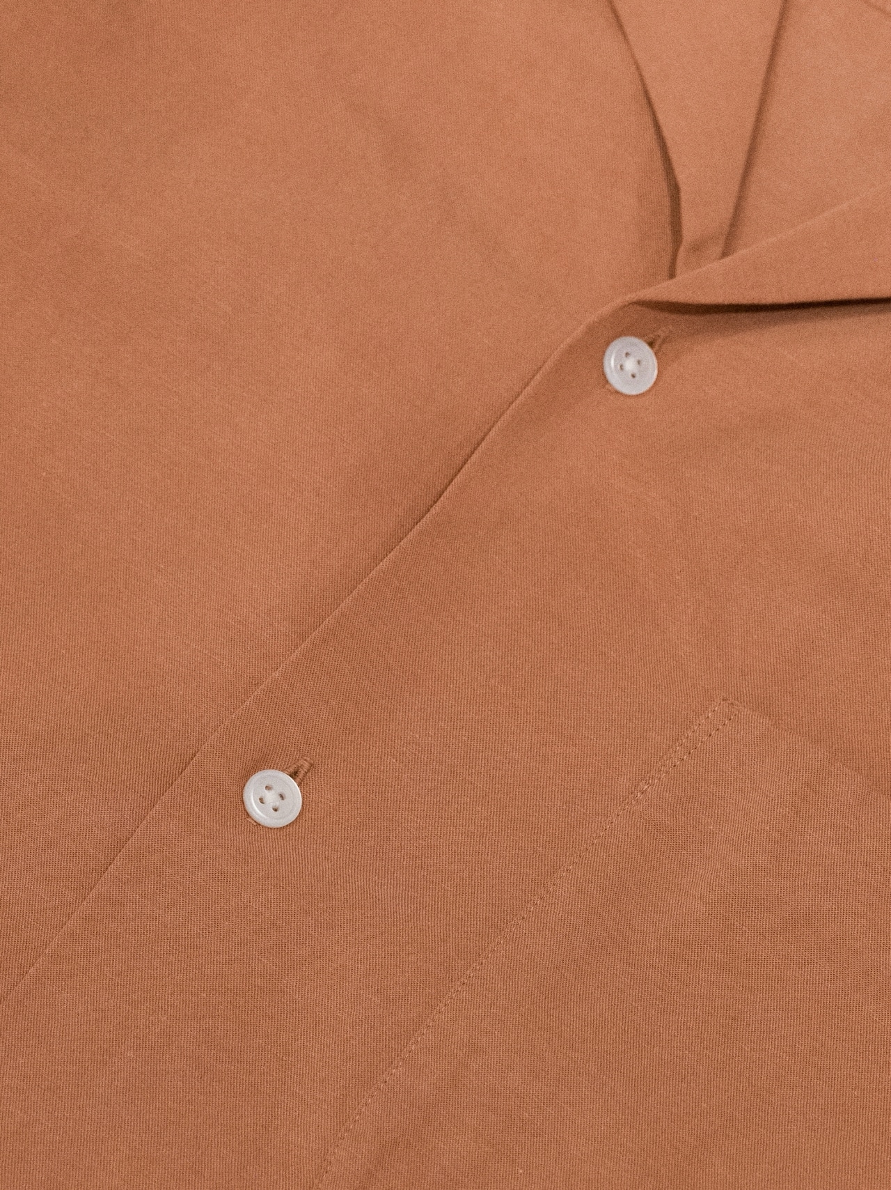 Washed Tencell Open Collar Shirts