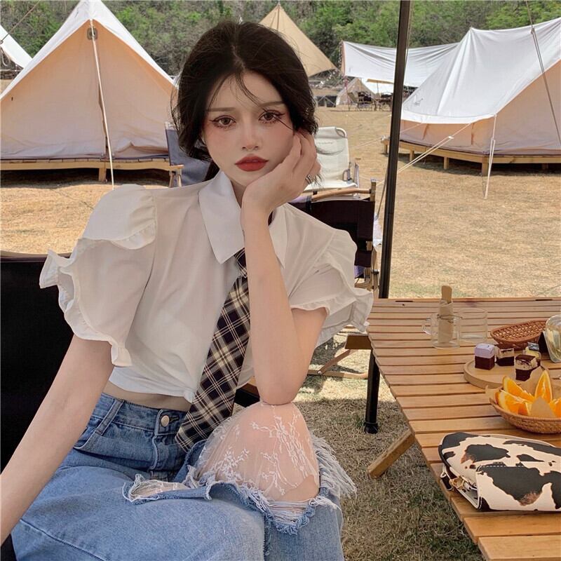 サマースタイルレースシャツ ルーズレディース 夏物 ドラファッションホール12907222892