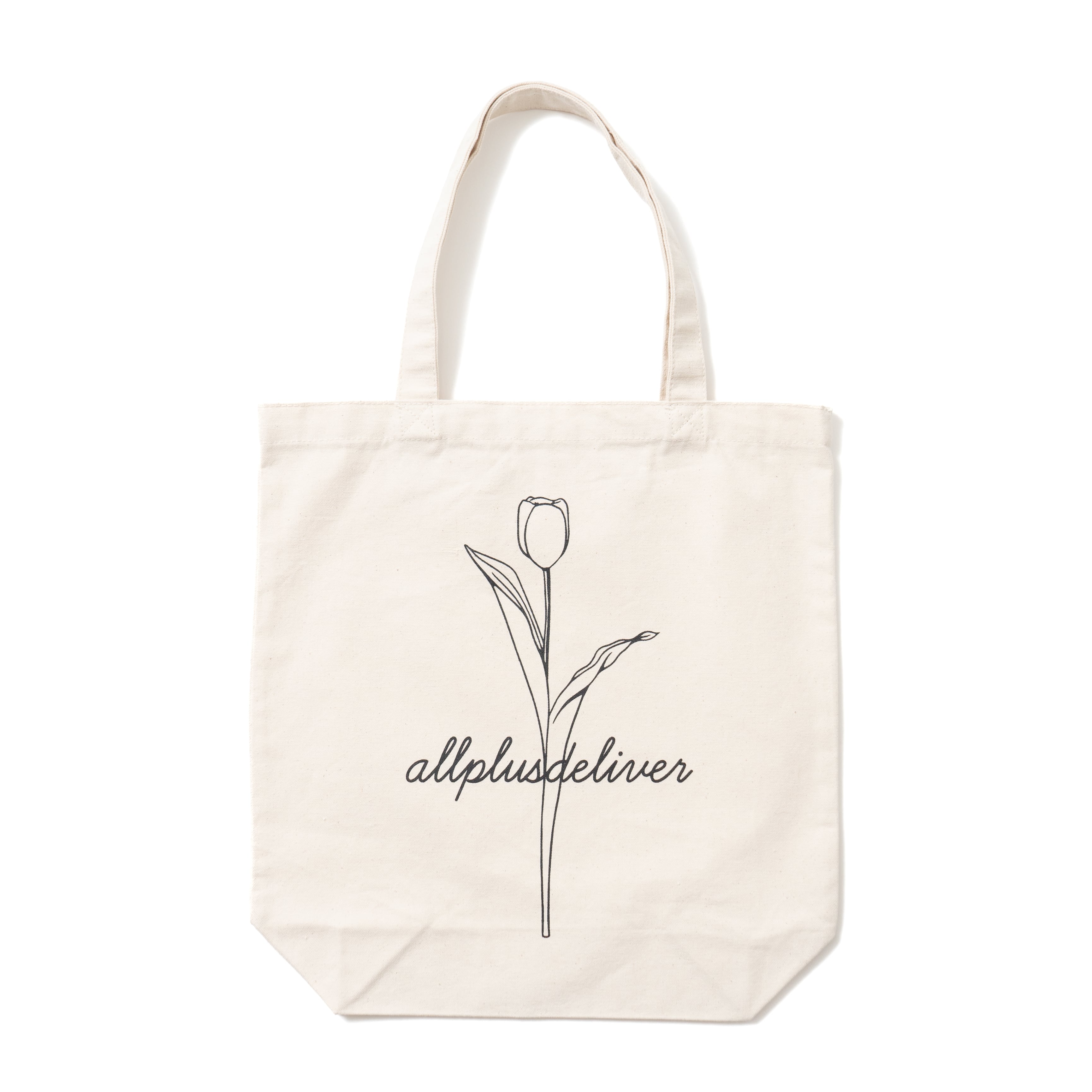 ALPSDR ONE TULIP TOTE BAG / NATURAL