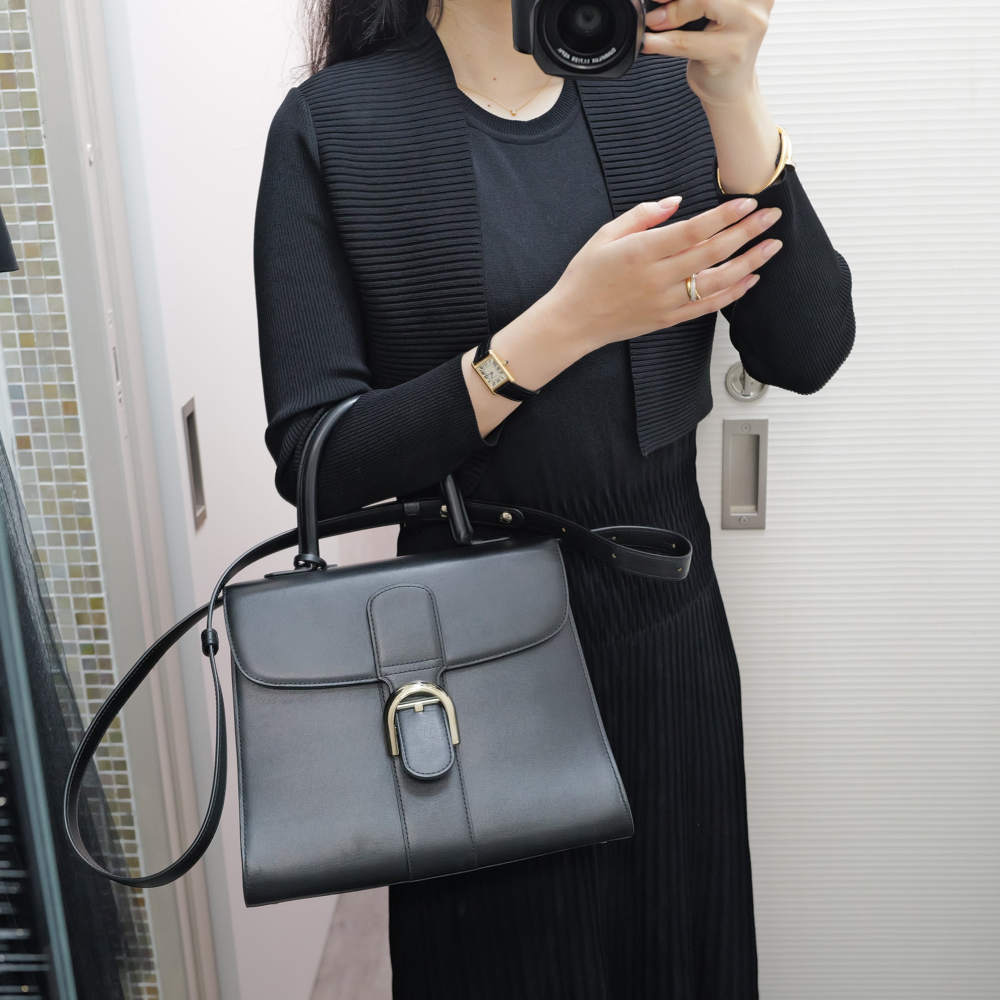 正規購入証明書付】2016年デルヴォー ブリヨン MM ボックスカーフ  