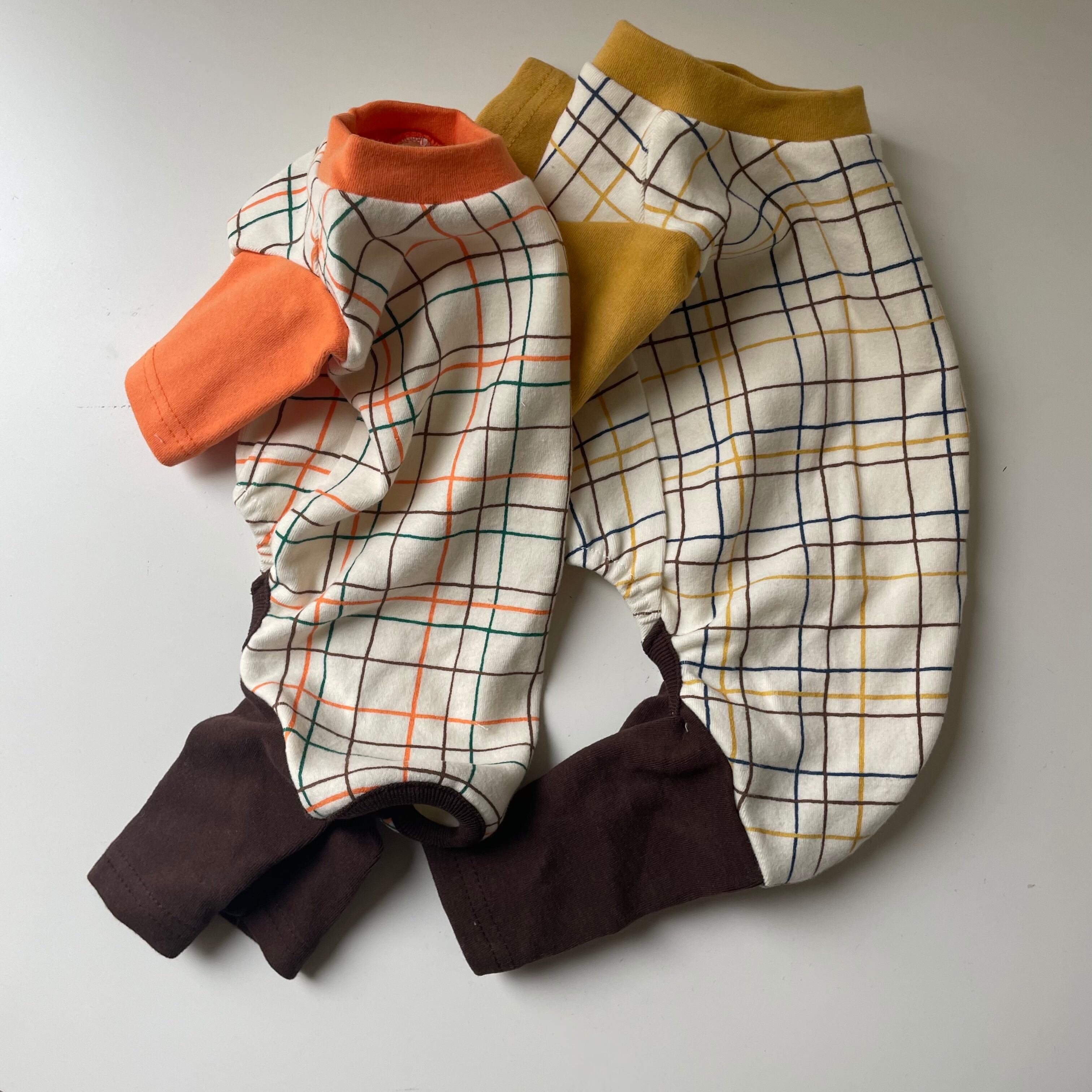 【即納】B品/check romper