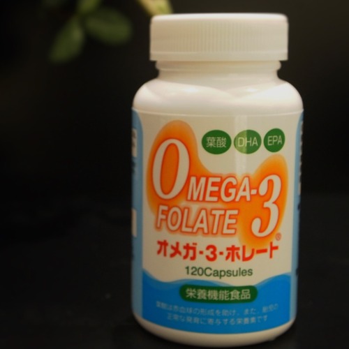 【定期便3ヶ月購入】オメガ-3-ホレート(120カプセル入り)葉酸サプリ