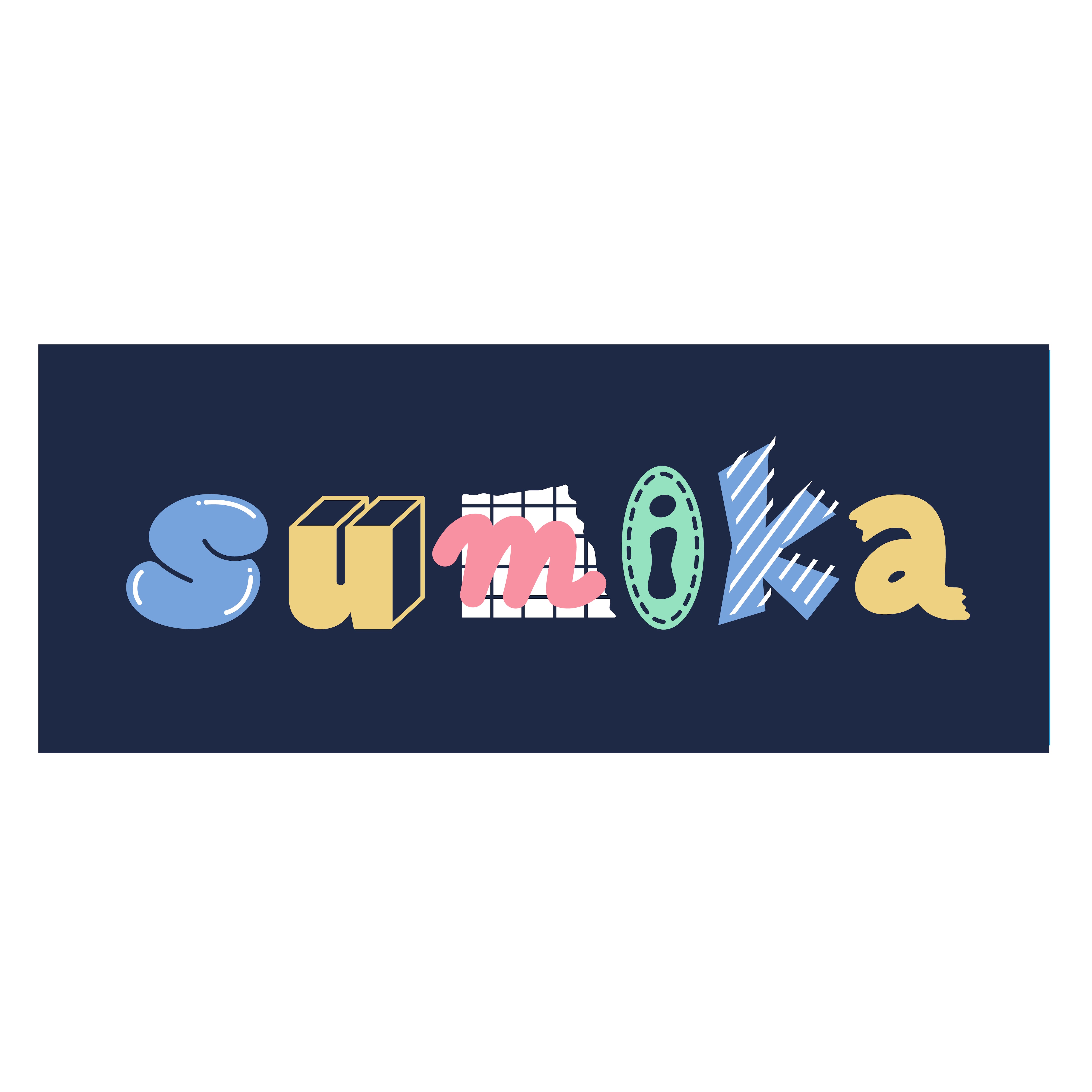 sumika / スクラップロゴタオル