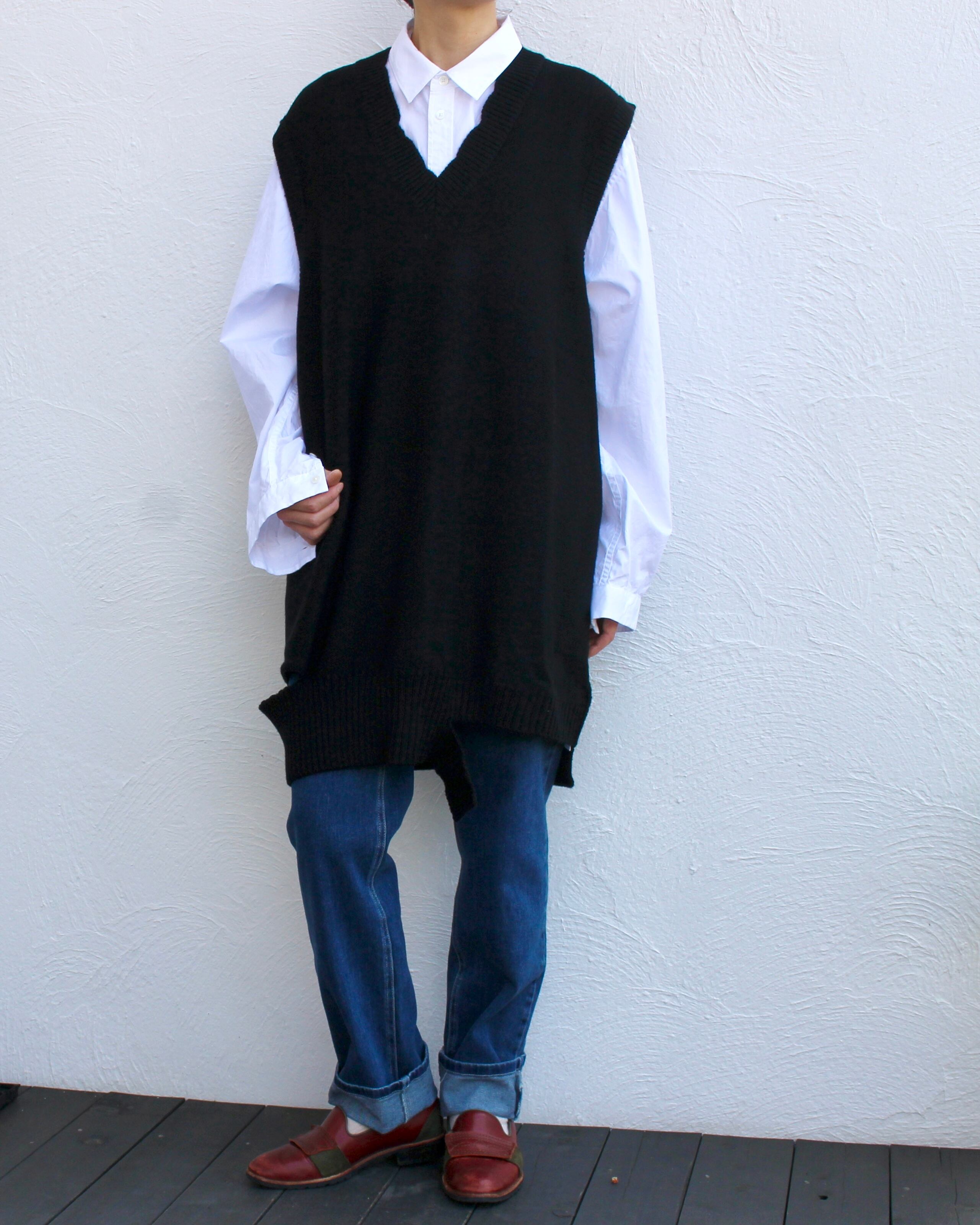 MM6 maison margiela/nit long vest | Coffee Restaurant & Boutique mari