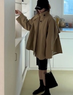 【新作5%OFF・3日間】Merci Half Trench-Coat_2colors