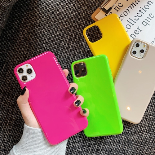 【iphone12対応】 人気 シンプル カメラレンズ 全面 保護 iphone 蛍光カラー 9配色