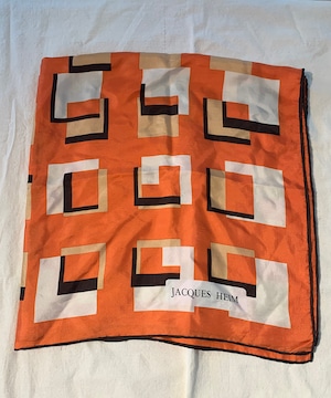 silk scarf orange