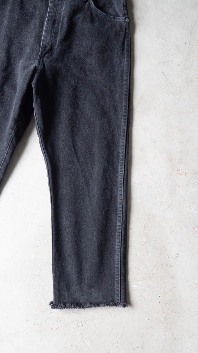 "Wrangler" 1990s Black denim cut-off pants