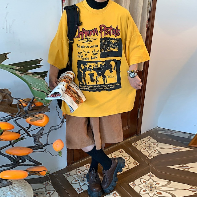 C2バンドキャラクタープリントTシャツ