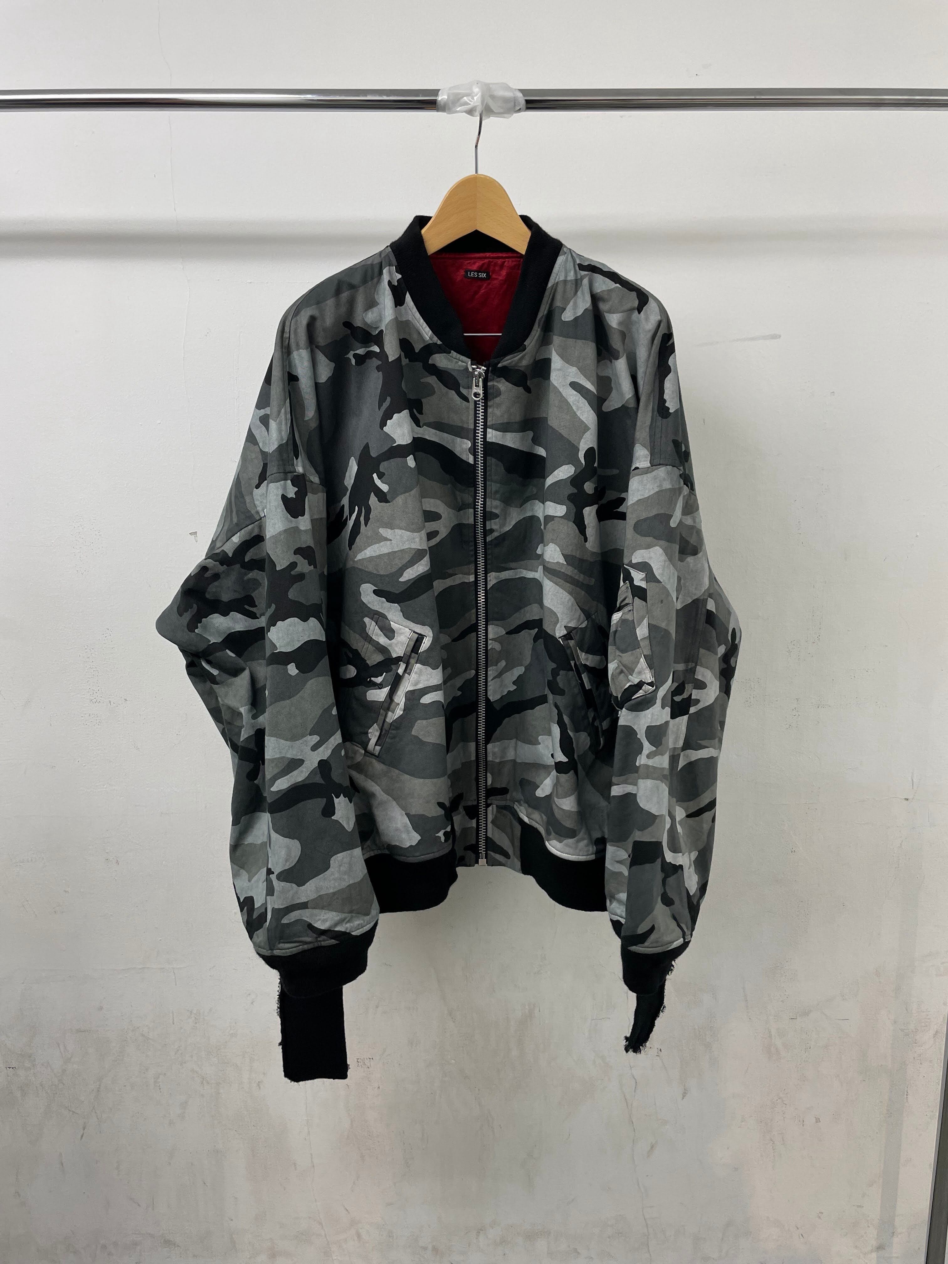 Les six 24aw ASYMMETRICAL REDNECK SHIRT