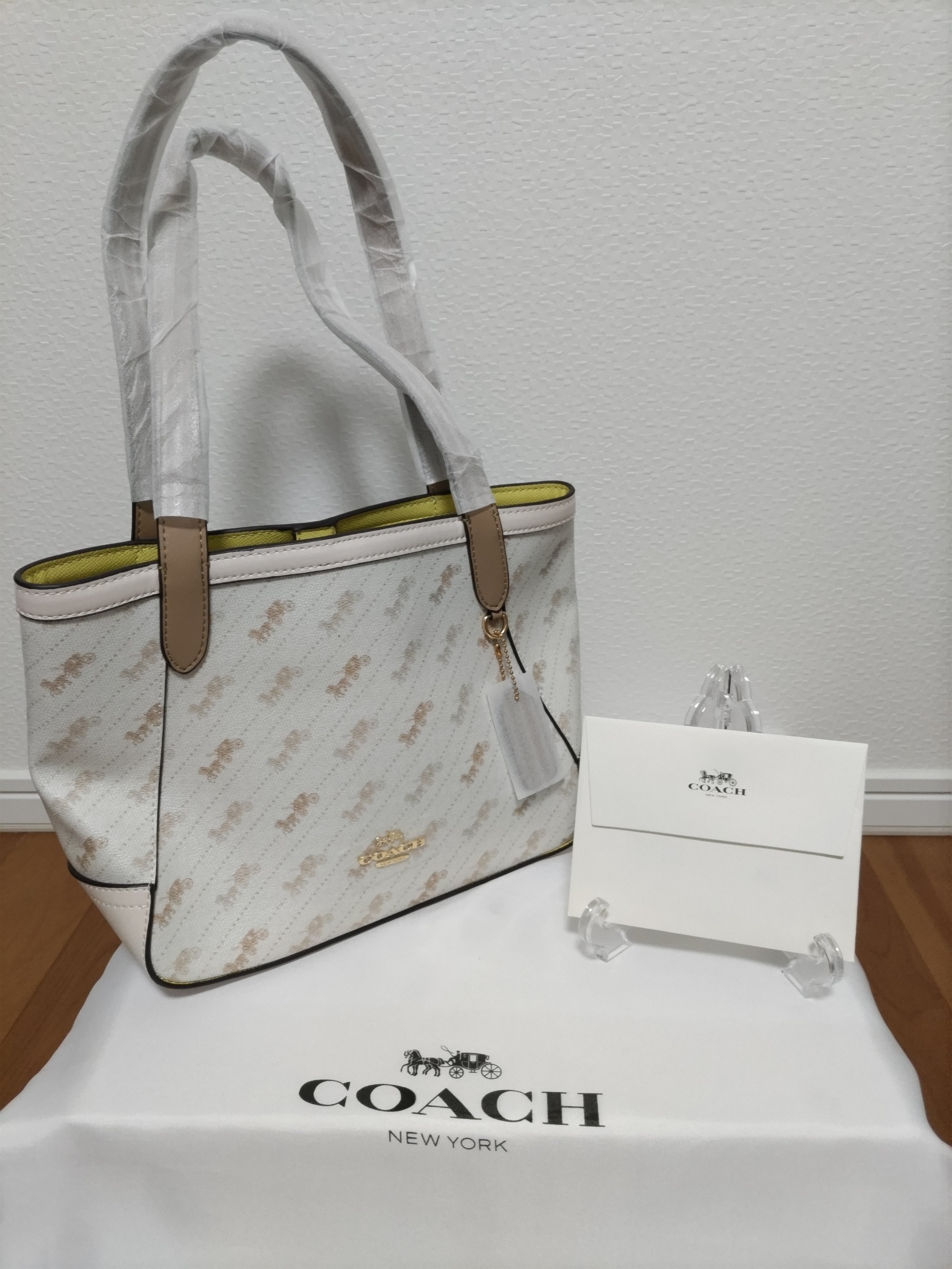 COACH コーチ ホース キャリッジ トートバッグ クリーム 馬車 肩掛け | ebisuya. powered by BASE