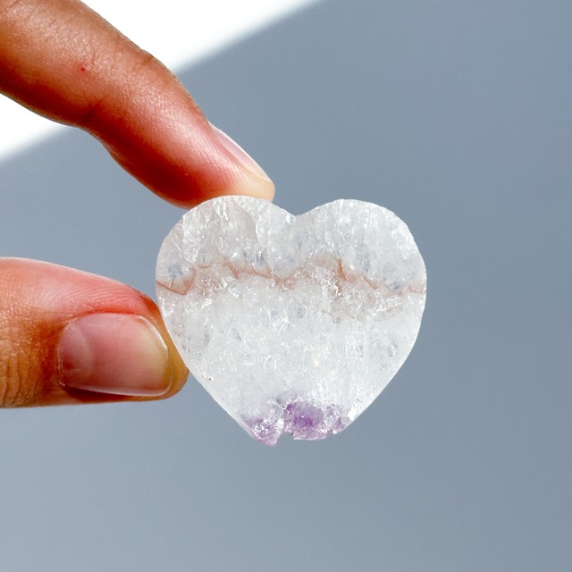 アゲート×アメジスト ハート92◇ Agate× Amethyst ◇天然石・鉱物・パワーストーン