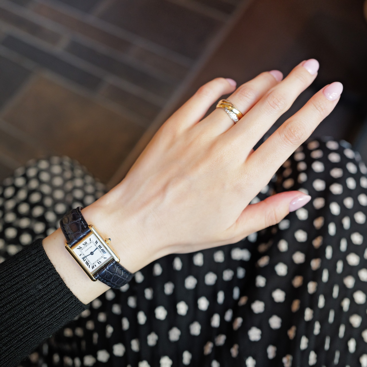 カルティエ タンクルイ SM ゴールド