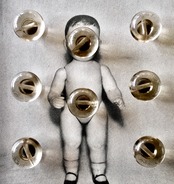 フランス 50s 満足の雨雲とルーサイトボタン 8p ヴィンテージ