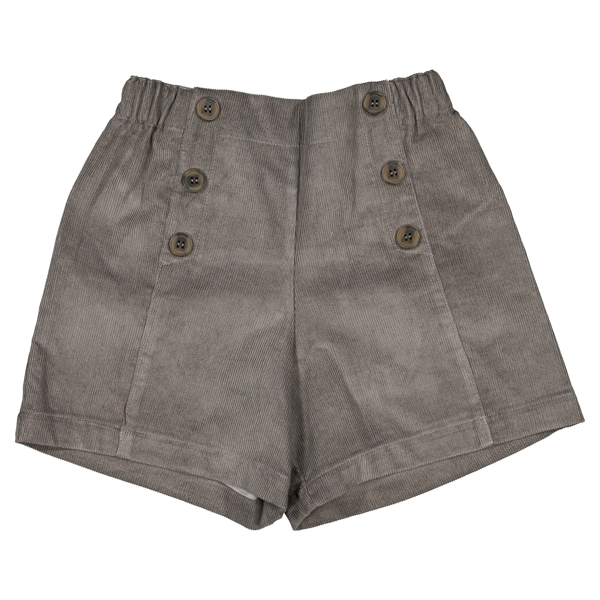 【予約・特典あり】Maison Marelle / Short SEVRES - deep grey velvet / 10Y~12Y