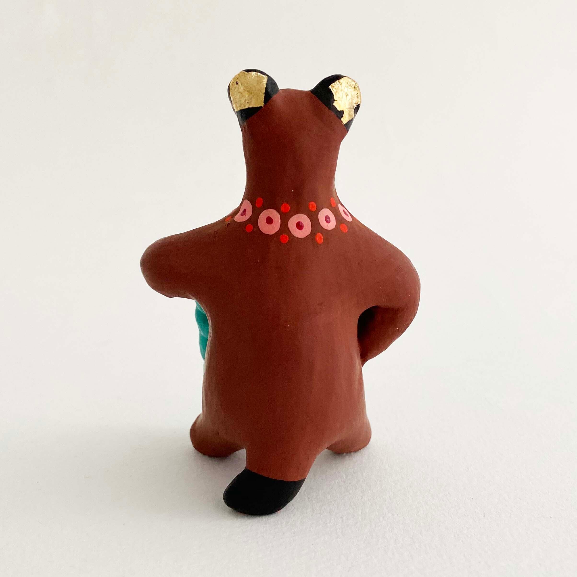 ディムコヴォ土人形 / 熊(杖)