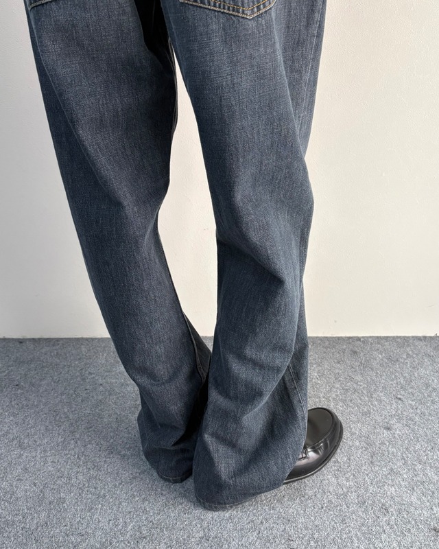 【GUCCI by Tom Ford】wide leg faded jeans