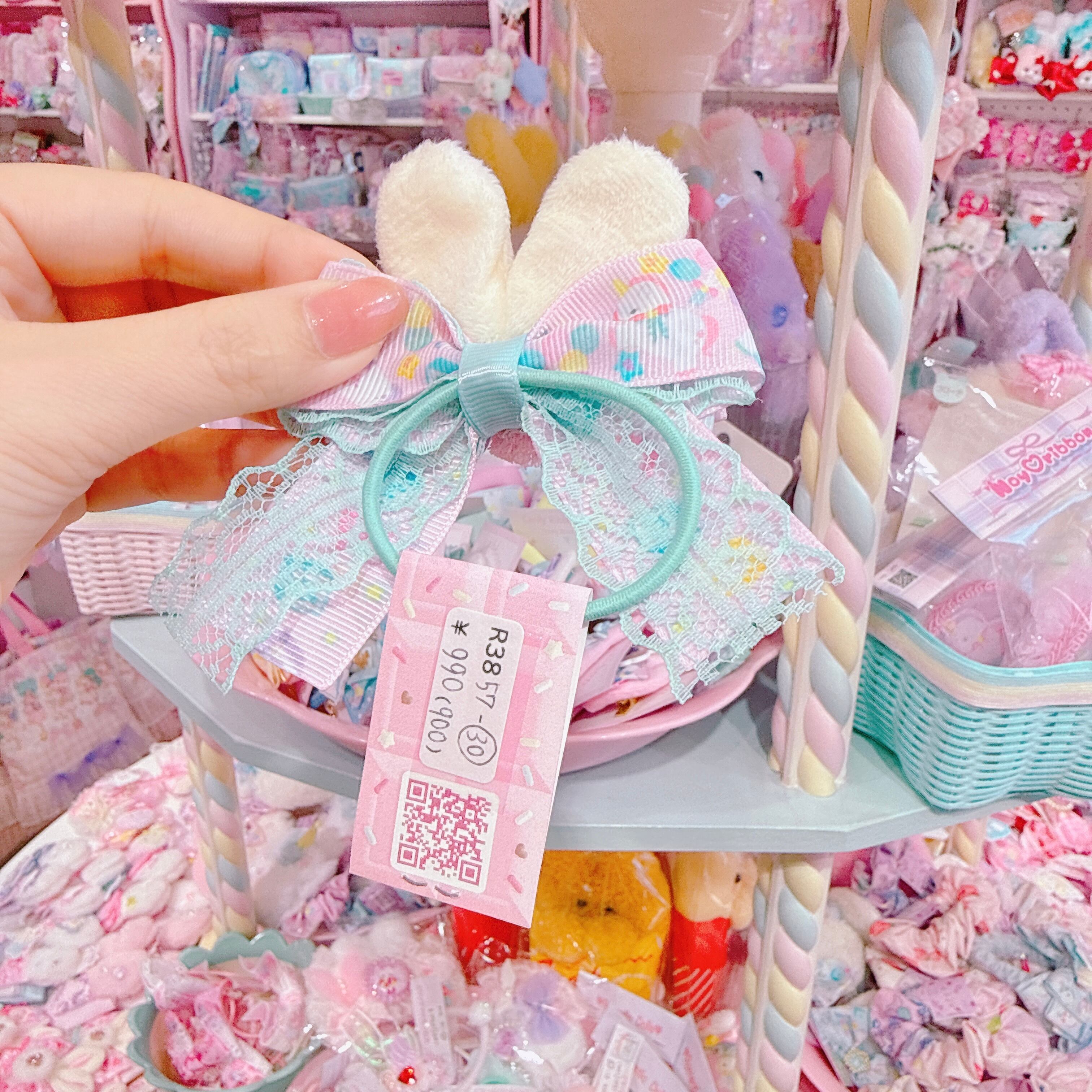 【R38】57-30うさぎのしっぽヘアゴム