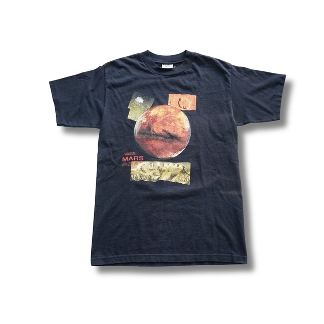 90s Cotton Expressions Limited MARS 火星プリント Tシャツ(表記M・実寸M相当)|NA991