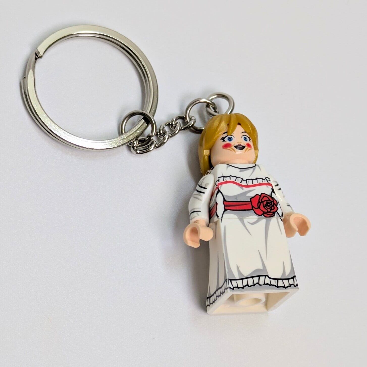 再入荷！【ブロックフィギュアキーホルダー】Annabelle（アナベル人形