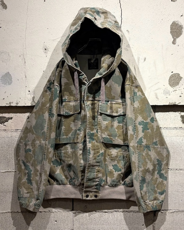 【Caka otto】 “MiL-Tec”Blumentarn Camouflage Pattern Vintage Hooded Jacket
