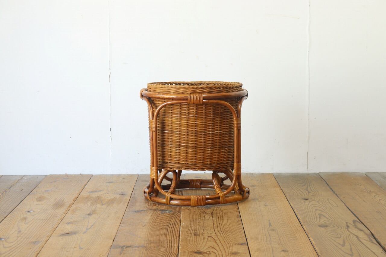 ラタン ランドリー バスケット 脱衣かご 籠 ラック 籐家具 収納