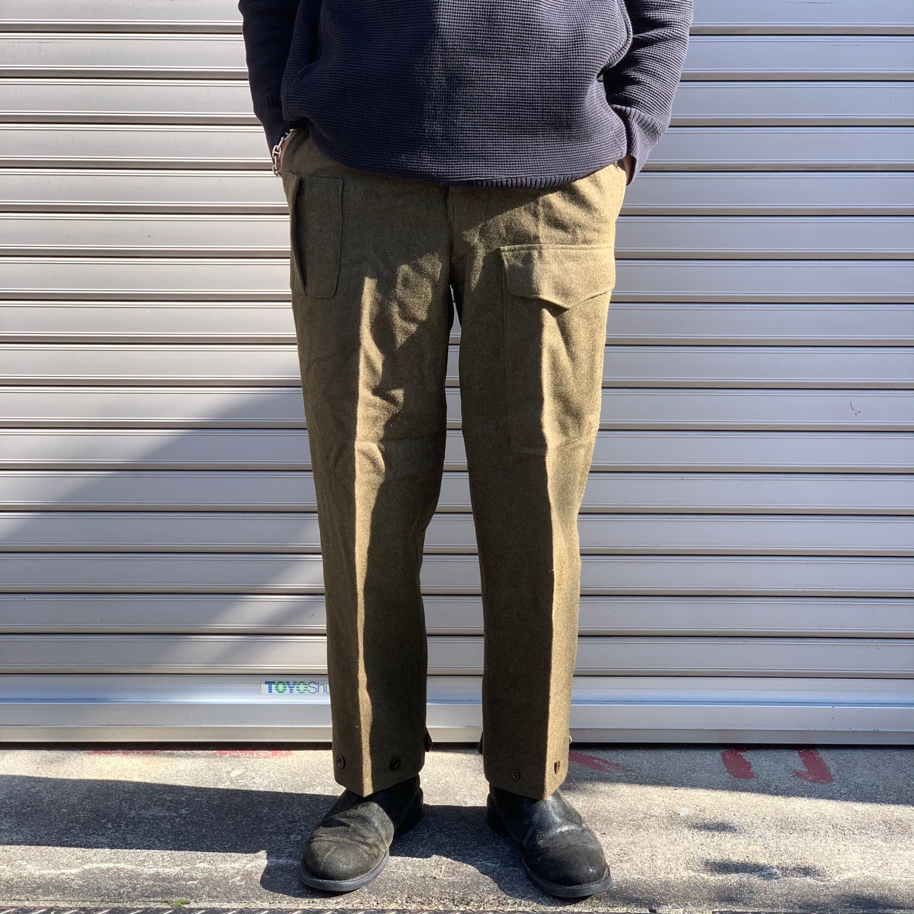 VINTAGE  CAMPUS WOOL SLACKs