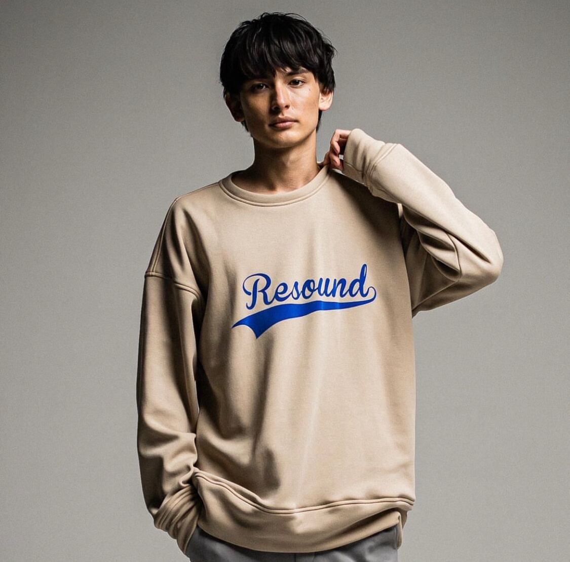RESOUND CLOTHING / BBROGO velours fleece drop trainer / RC26-C-006 / ルーズトレーナー / ユニセックス