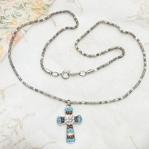 クロスペンダントネックレス  コスチュームジュエリーのセール通販 8433N