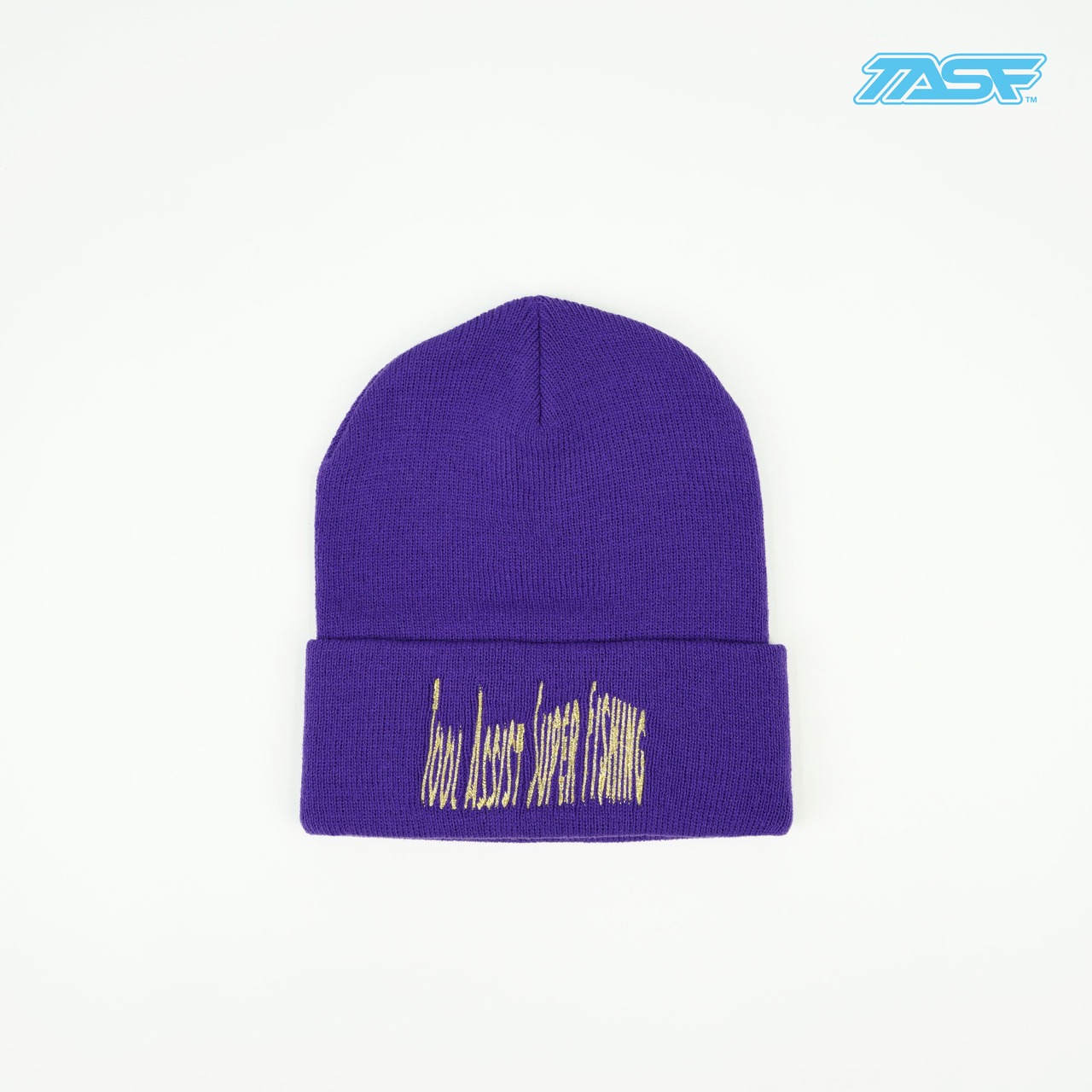 50%OFF!!　TASF  /  Weed Logo ワッチキャップ  /  Purple