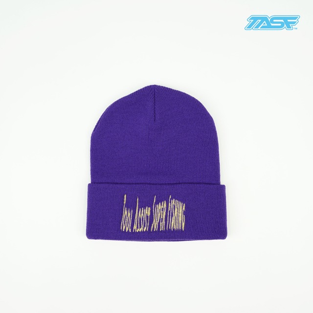 50%OFF!!　TASF  /  Weed Logo ワッチキャップ  /  Purple