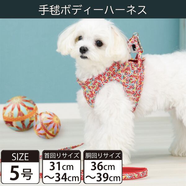 【受注生産品】Toto&Pal(トトパル) ボディーハーネス・手毬(5号)