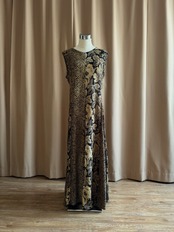 floral washed rayon patchwork maxi dress-5308-7