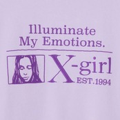 【X-girl】MY EMOTIONS ZIP UP SWEAT HOODIE 【エックスガール】