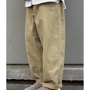 Wide tuck chino pants 1171