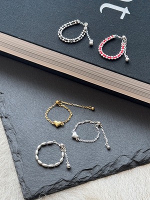 silver925 chain ring