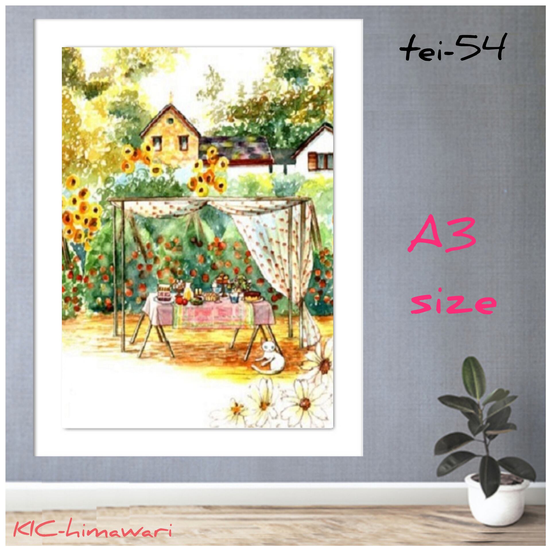 A3サイズ 四角ビーズ【tei-54】ダイヤモンドアート