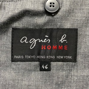 AGNES B. HOMME check pattern coating balmacaan coat